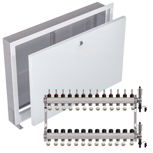 Przejdź do produktu ROZDZIELACZ NIERDZEWNY PODŁOGÓWKI 13+ SKRZYNKA PODTYNKOWA BIAŁA+PEX