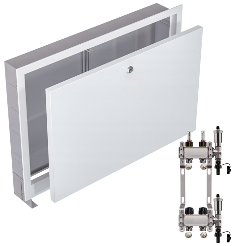 Przejdź do produktu ROZDZIELACZ NIERDZEWNY PODŁOGÓWKI 2+ SKRZYNKA PODTYNKOWA BIAŁA+PEX