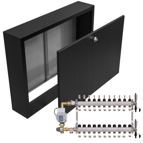 Przejdź do produktu ROZDZIELACZ NIERDZEWNY DO PODŁOGÓWKI 11 Z POMPĄ WILO+SKRZYNKA NATYNKOWA+PEX