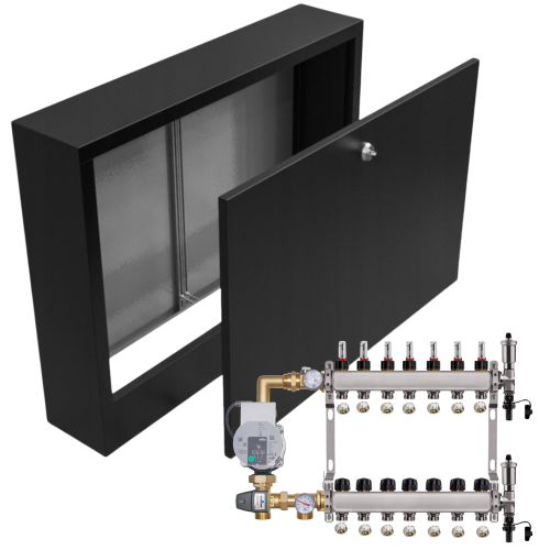 Przejdź do produktu ROZDZIELACZ NIERDZEWNY DO PODŁOGÓWKI 6 Z POMPĄ WILO+SKRZYNKA NATYNKOWA+PEX
