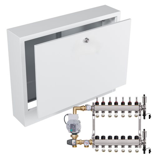 Przejdź do produktu ROZDZIELACZ NIERDZEWNY DO PODŁOGÓWKI 6 Z POMPĄ WILO+SKRZYNKA NATYNKOWA+PEX