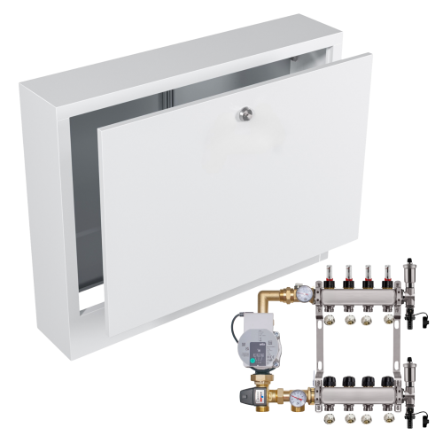 Przejdź do produktu ROZDZIELACZ NIERDZEWNY DO PODŁOGÓWKI 4 Z POMPĄ WILO+SKRZYNKA NATYNKOWA+PEX
