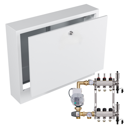 Przejdź do produktu ROZDZIELACZ NIERDZEWNY DO PODŁOGÓWKI 3 Z POMPĄ WILO+SKRZYNKA NATYNKOWA+PEX