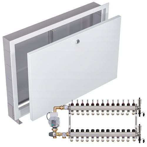 Przejdź do produktu ROZDZIELACZ NIERDZEWNY DO PODŁOGÓWKI 13 POMPA WILO+SKRZYNKA PODTYNKOWA+PEX