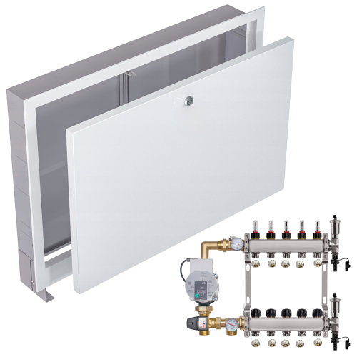 Przejdź do produktu ROZDZIELACZ NIERDZEWNY DO PODŁOGÓWKI 5 POMPA WILO+SKRZYNKA PODTYNKOWA+PEX