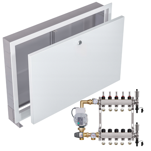 Przejdź do produktu ROZDZIELACZ NIERDZEWNY DO PODŁOGÓWKI 4 Z POMPĄ WILO+SKRZYNKA PODTYNKOWA+PEX