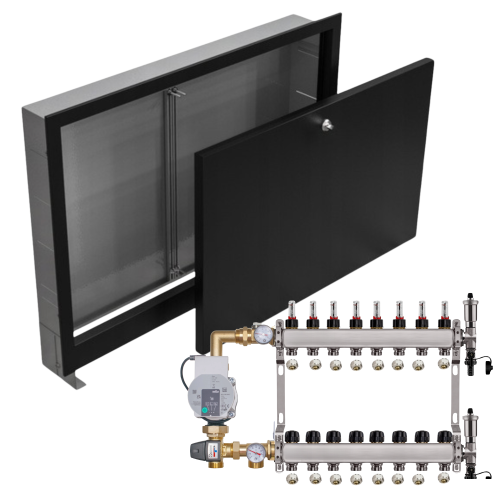 Przejdź do produktu ROZDZIELACZ NIERDZEWNY DO PODŁOGÓWKI 8 POMPA WILO+SKRZYNKA PODTYNKOWA+PEX