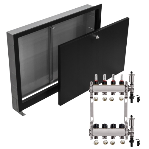 Przejdź do produktu ROZDZIELACZ NIERDZEWNY PODŁOGÓWKI 4+ SKRZYNKA PODTYNKOWA CZARNA+PEX