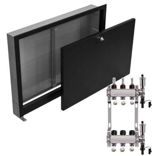 Przejdź do produktu ROZDZIELACZ NIERDZEWNY PODŁOGÓWKI 3+ SKRZYNKA PODTYNKOWA CZARNA+PEX