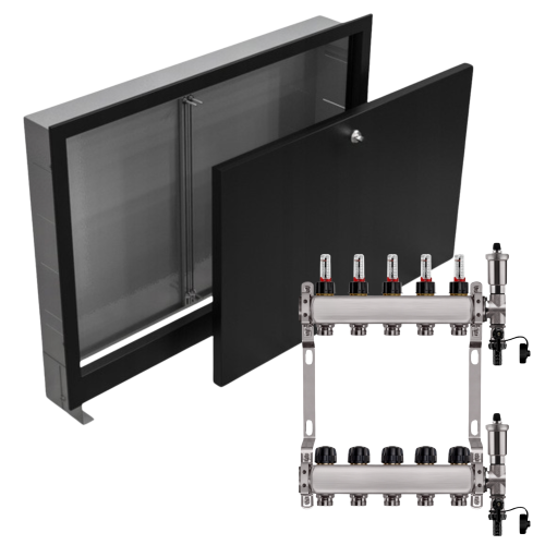 Przejdź do produktu ROZDZIELACZ NIERDZEWNY PODŁOGÓWKI 5+ SKRZYNKA PODTYNKOWA CZARNA