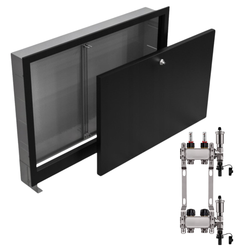 Przejdź do produktu ROZDZIELACZ NIERDZEWNY PODŁOGÓWKI 2+ SKRZYNKA PODTYNKOWA CZARNA