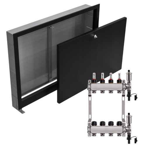 Przejdź do produktu ROZDZIELACZ NIERDZEWNY PODŁOGÓWKI 4+ SKRZYNKA PODTYNKOWA CZARNA