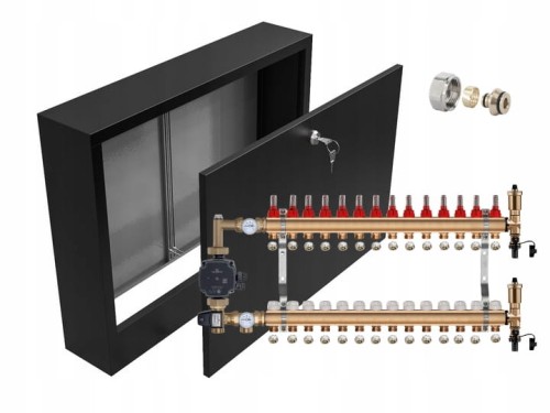 Przejdź do produktu ROZDZIELACZ MOSIĘŻNY 14 Z POMPĄ GRUNDFOS + SKRZYNKA NATYNKOWA CZARNA + PEX