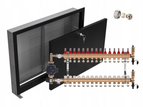 Przejdź do produktu ROZDZIELACZ MOSIĘŻNY 15 Z POMPĄ GRUNDFOS + SKRZYNKA PODTYNKOWA CZARNA + PEX