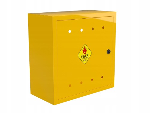Przejdź do produktu SZAFKA GAZOWA SKRZYNKA 100x100x25 GAZ kolor ŻÓŁTY
