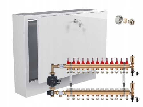 Przejdź do produktu ROZDZIELACZ MOSIĘŻNY PODŁOGÓWKI 13 Z POMPĄ GRUNDFOS+SKRZYNKA NATYNKOWA+PEX