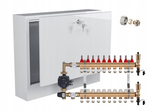 Przejdź do produktu ROZDZIELACZ MOSIĘŻNY PODŁOGÓWKI 10 Z POMPĄ GRUNDFOS+SKRZYNKA NATYNKOWA+PEX