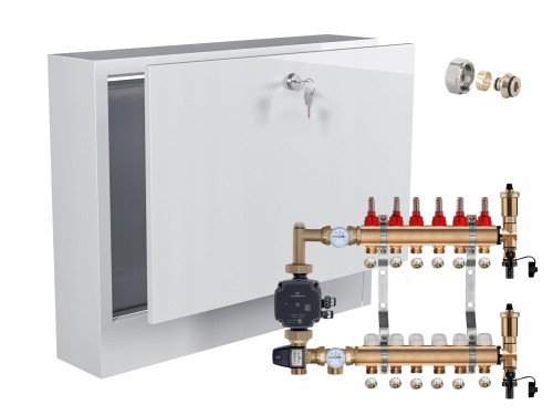 Przejdź do produktu ROZDZIELACZ MOSIĘŻNY PODŁOGÓWKI 6 Z POMPĄ GRUNDFOS+SKRZYNKA NATYNKOWA+PEX