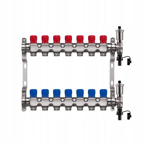 Przejdź do produktu ROZDZIELACZ PODŁOGÓWKI 7 OBWODY NIERDZEWNY MANUALNY OGRZEWANIA PODŁOGOWEGO