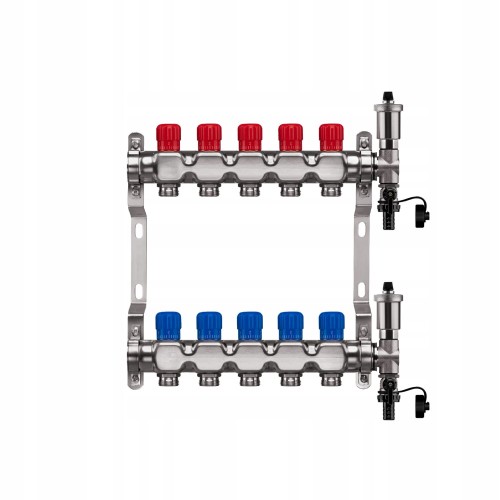 Przejdź do produktu ROZDZIELACZ PODŁOGÓWKI 5 OBWODY NIERDZEWNY MANUALNY OGRZEWANIA PODŁOGOWEGO