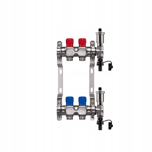 Przejdź do produktu ROZDZIELACZ PODŁOGÓWKI 2 OBWODY NIERDZEWNY MANUALNY OGRZEWANIA PODŁOGOWEGO