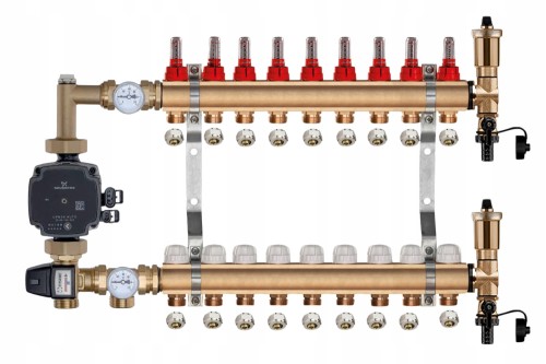 Przejdź do produktu ROZDZIELACZ MOSIĘŻNY PODŁOGÓWKI 9 + GRUPA POMPOWA GRUNDFOS + ZŁĄCZKI PEX