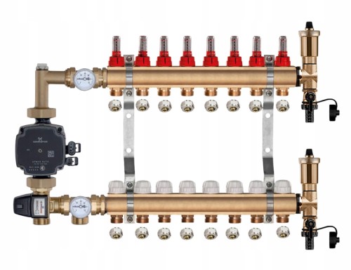 Przejdź do produktu ROZDZIELACZ MOSIĘŻNY PODŁOGÓWKI 8 + GRUPA POMPOWA GRUNDFOS + ZŁĄCZKI PEX