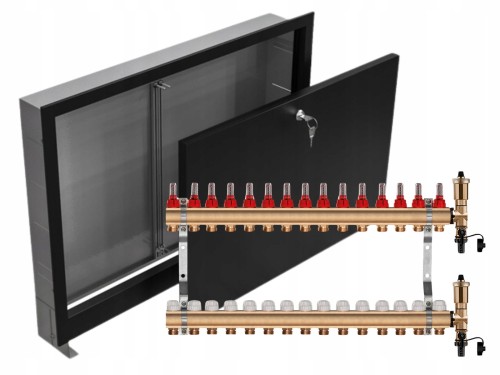 Przejdź do produktu ROZDZIELACZ MOSIĘŻNY 15 SEKCJE + SKRZYNKA PODTYNKOWA CZARNA