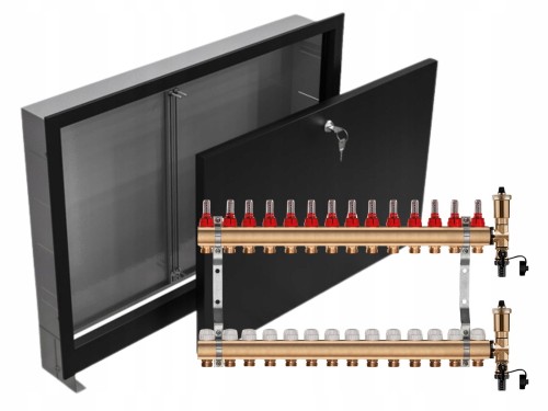 Przejdź do produktu ROZDZIELACZ MOSIĘŻNY 14 SEKCJE + SKRZYNKA PODTYNKOWA CZARNA