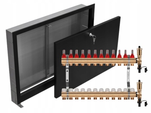 Przejdź do produktu ROZDZIELACZ MOSIĘŻNY 12 SEKCJE + SKRZYNKA PODTYNKOWA CZARNA
