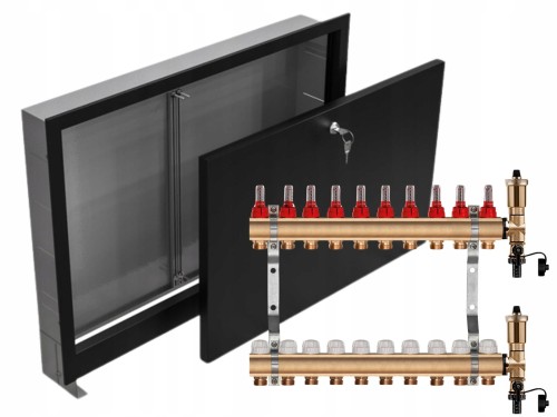 Przejdź do produktu ROZDZIELACZ MOSIĘŻNY 10 SEKCJE + SKRZYNKA PODTYNKOWA CZARNA