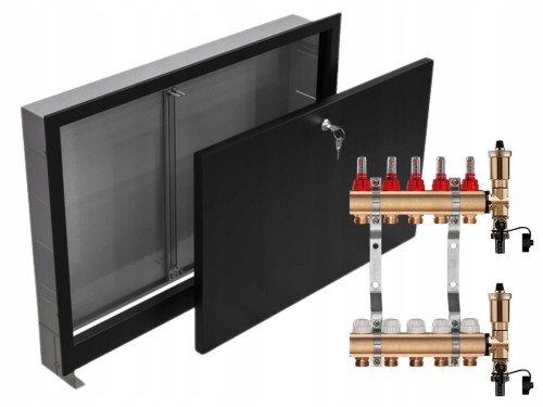 Przejdź do produktu ROZDZIELACZ MOSIĘŻNY 5 SEKCJE + SKRZYNKA PODTYNKOWA CZARNA