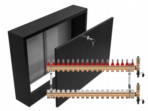 Przejdź do produktu ROZDZIELACZ MOSIĘŻNY 18 SEKCJE + SKRZYNKA NATYNKOWA CZARNA