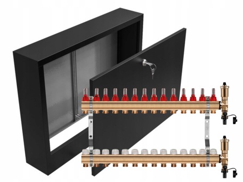 Przejdź do produktu ROZDZIELACZ MOSIĘŻNY 14 SEKCJE + SKRZYNKA NATYNKOWA CZARNA
