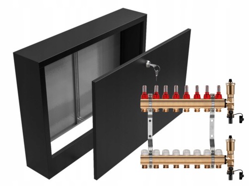 Przejdź do produktu ROZDZIELACZ MOSIĘŻNY 8 SEKCJE + SKRZYNKA NATYNKOWA CZARNA