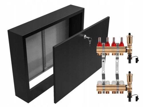 Przejdź do produktu ROZDZIELACZ MOSIĘŻNY 4 SEKCJE + SKRZYNKA NATYNKOWA CZARNA