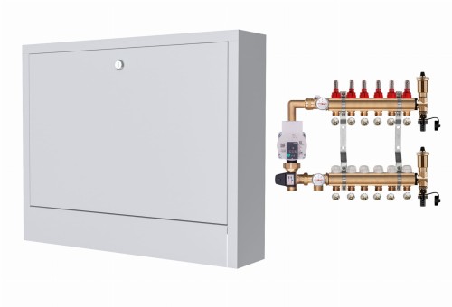 Przejdź do produktu ROZDZIELACZ MOSIĘŻNY DO PODŁOGÓWKI 6 Z POMPĄ WILO+SKRZYNKA NATYNKOWA+PEX