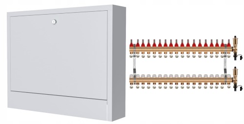 Przejdź do produktu ROZDZIELACZ MOSIĘŻNY 18 SEKCJE + ZŁĄCZKI + SKRZYNKA NATYNKOWA