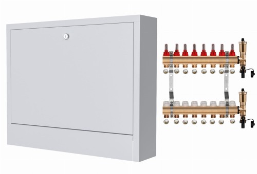 Przejdź do produktu ROZDZIELACZ MOSIĘŻNY 8 SEKCJE + ZŁĄCZKI + SKRZYNKA NATYNKOWA