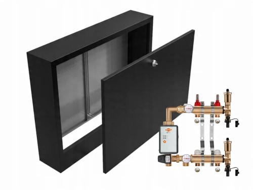 Przejdź do produktu ROZDZIELACZ MOSIĘŻNY PODŁOGÓWKI 2+POMPA WITA+SKRZYNKA NATYNKOWA CZARNA+PEX