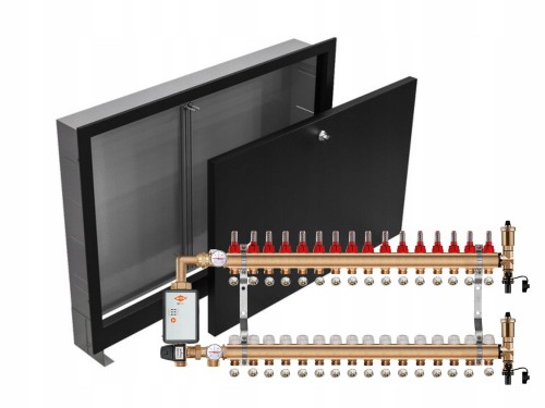 Przejdź do produktu ROZDZIELACZ MOSIĘŻNY PODŁOGÓWY 16+POMPA WITA+SKRZYNKA PODTYNKOWA CZARNA+PEX
