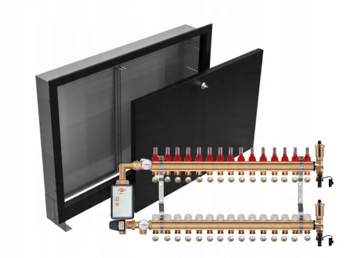 Przejdź do produktu ROZDZIELACZ MOSIĘŻNY PODŁOGÓWY 15+POMPA WITA+SKRZYNKA PODTYNKOWA CZARNA+PEX