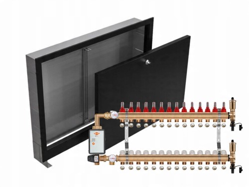 Przejdź do produktu ROZDZIELACZ MOSIĘŻNY PODŁOGÓWY 14+POMPA WITA+SKRZYNKA PODTYNKOWA CZARNA+PEX