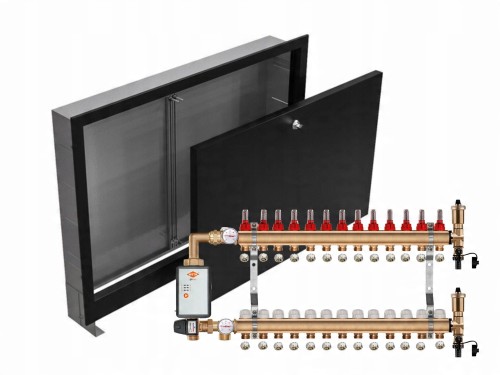 Przejdź do produktu ROZDZIELACZ MOSIĘŻNY PODŁOGÓWY 13+POMPA WITA+SKRZYNKA PODTYNKOWA CZARNA+PEX