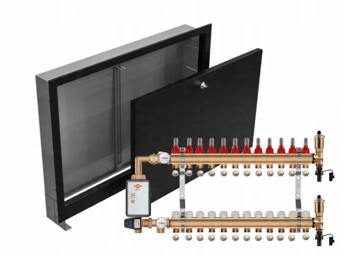 Przejdź do produktu ROZDZIELACZ MOSIĘŻNY PODŁOGÓWY 12+POMPA WITA+SKRZYNKA PODTYNKOWA CZARNA+PEX