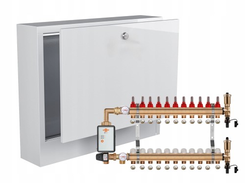 Przejdź do produktu ROZDZIELACZ MOSIĘŻNY PODŁOGÓWKI 11+POMPA WITA GO.TEC+SKRZYNKA NATYNKOWA+PEX