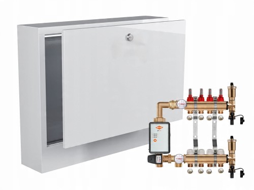 Przejdź do produktu ROZDZIELACZ MOSIĘŻNY PODŁOGÓWKI 4+POMPA WITA GO.TEC+SKRZYNKA NATYNKOWA+PEX