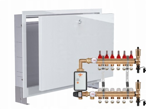 Przejdź do produktu ROZDZIELACZ MOSIĘŻNY PODŁOGÓWKI 7+POMPA WITA GO.TEC+SKRZYNKA PODTYNKOWA+PEX