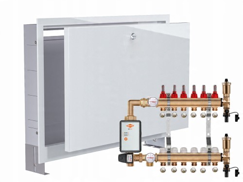 Przejdź do produktu ROZDZIELACZ MOSIĘŻNY PODŁOGÓWKI 6+POMPA WITA GO.TEC+SKRZYNKA PODTYNKOWA+PEX