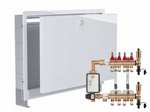 Przejdź do produktu ROZDZIELACZ MOSIĘŻNY PODŁOGÓWKI 4+POMPA WITA GO.TEC+SKRZYNKA PODTYNKOWA+PEX